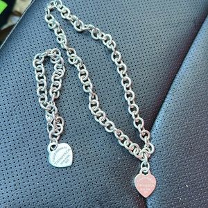 Return to Tiffany chocker necklace and bracelet